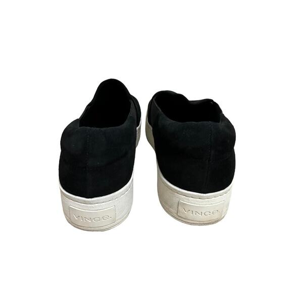 Vince Women's Black Warren Suede Slip On Platform Sneaker Size 11 0400010684847 - Picture 8 of 9